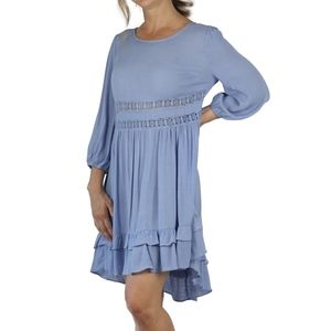 Blue Loose Fit Dress